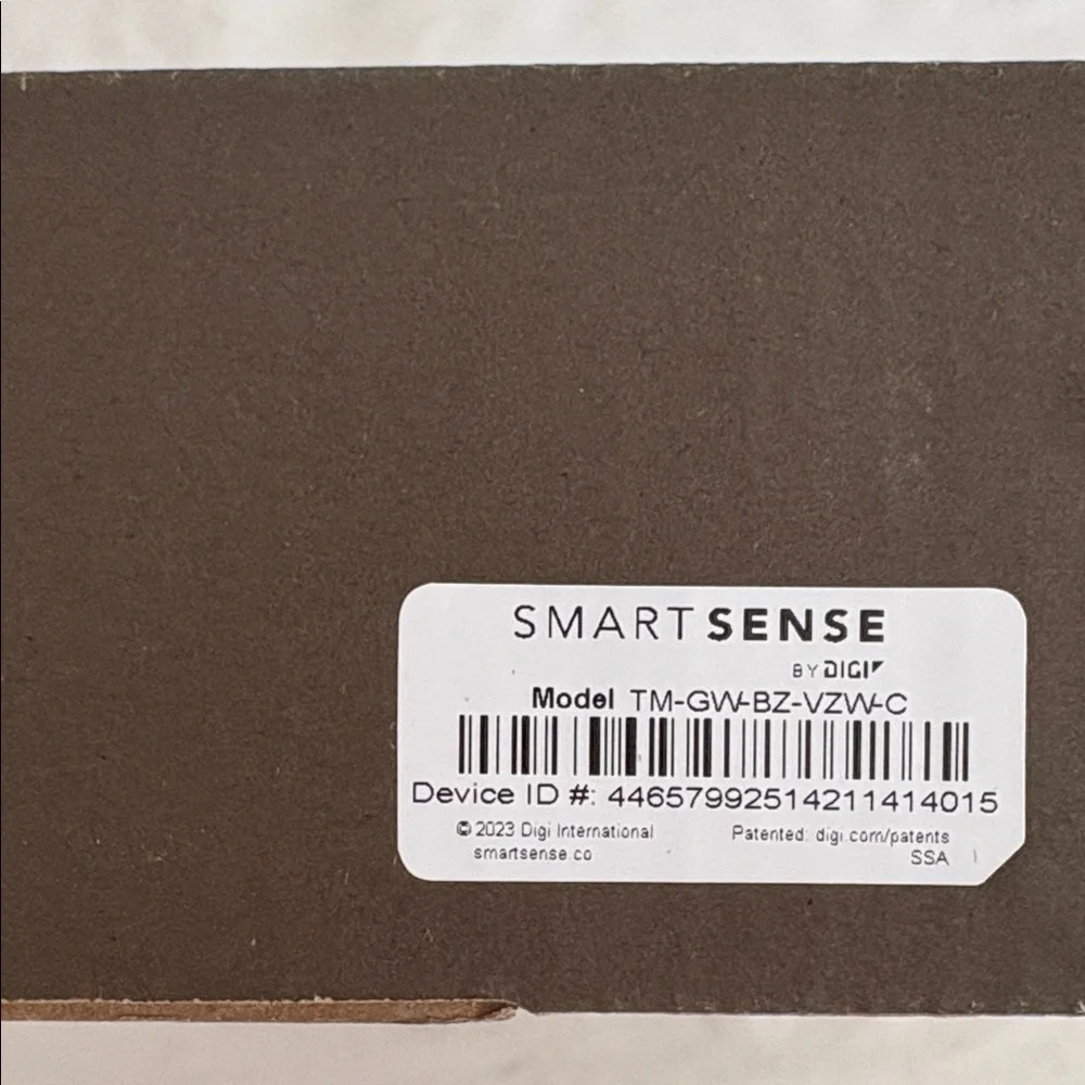 SmartSense by Digi Gateway Box no cord TM-GW-BZ-VZW-C like new
